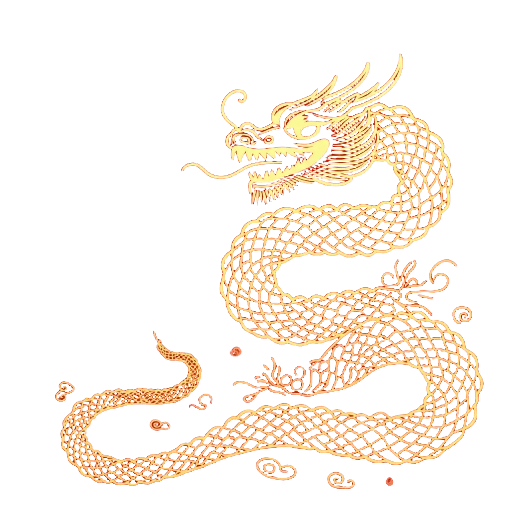 Golden Chinese Dragon